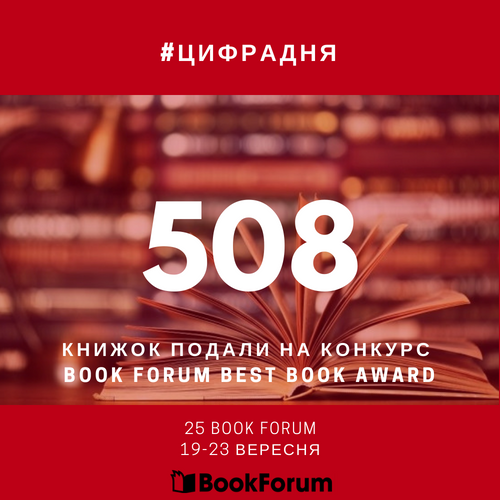 #цифрадня: скільки подано книжок на премію «BookForum Best Book Award»